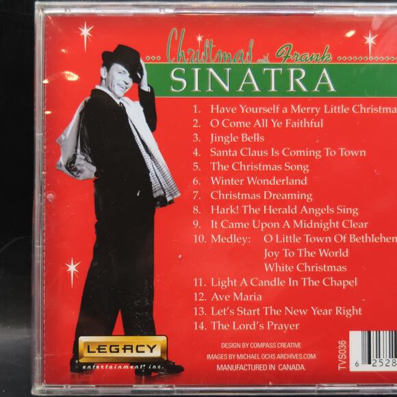 Christmas with Frank Sinatra Music CD New Sealed Holiday Pop Jazz Crooner READ - Picture 6 of 8